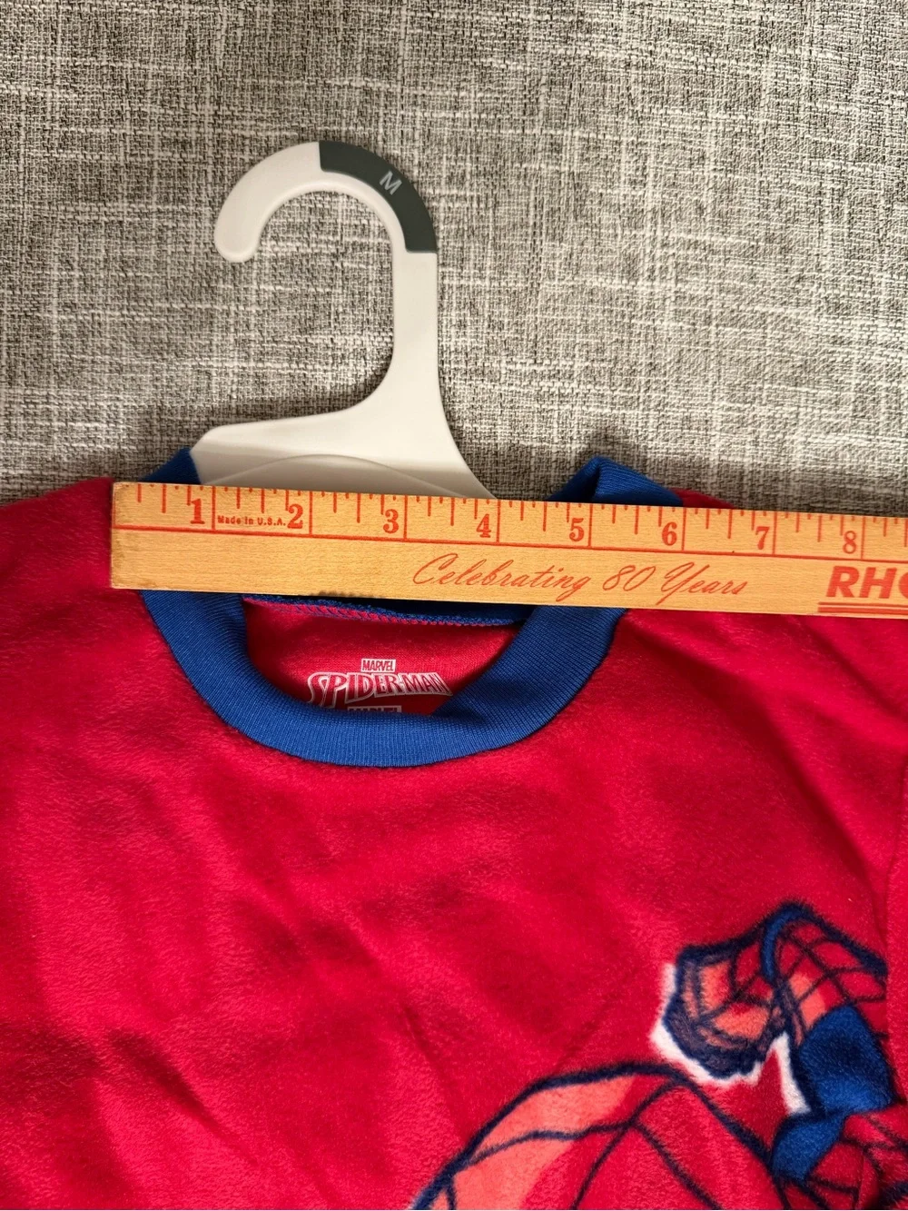 Marvel Spider-Man 3 Piece Fleece Pajama Set with Grip Socks Boys Medium 8/10 NWT